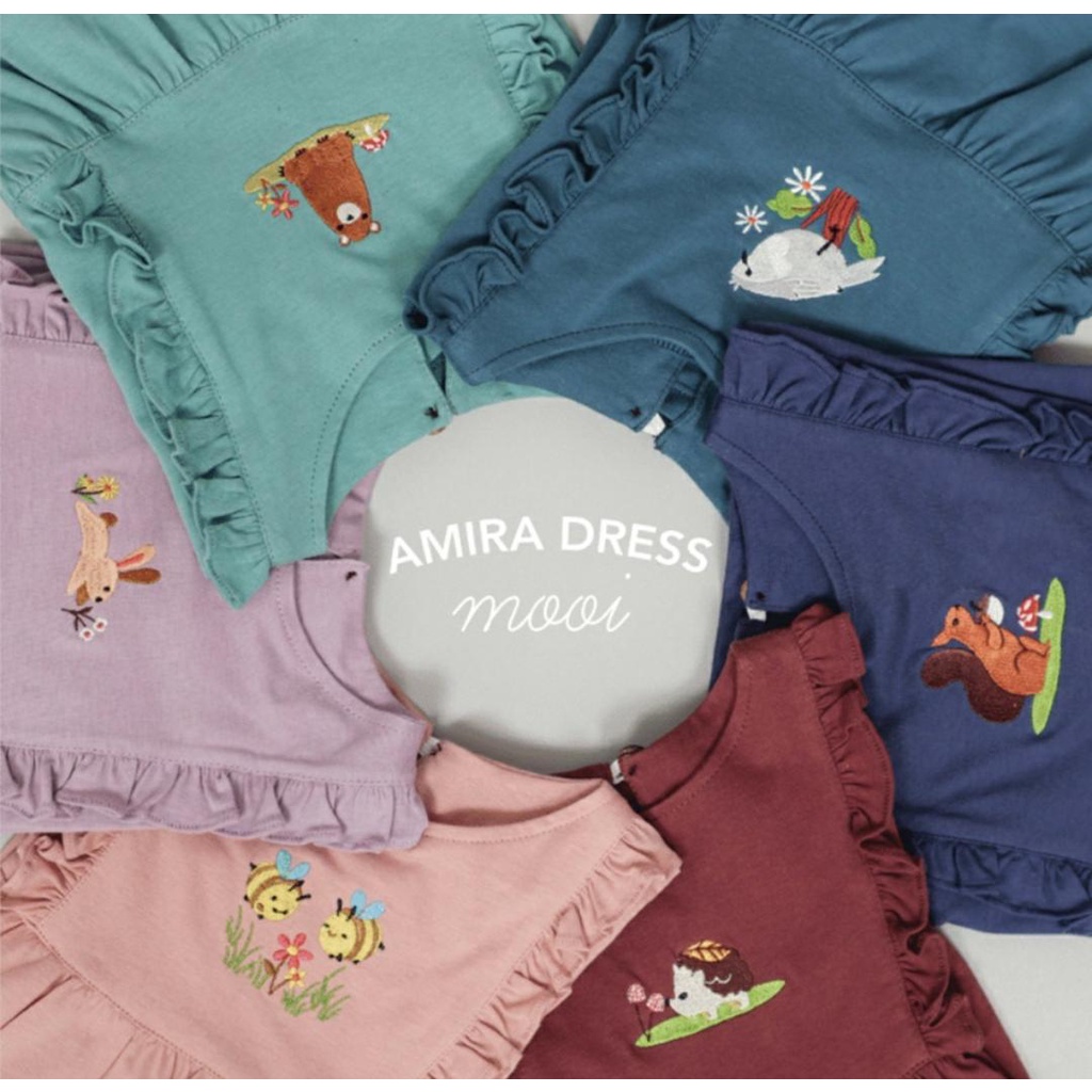 MOOI AMIRA DRESS ANAK PEREMPUAN / DRESS ANAK