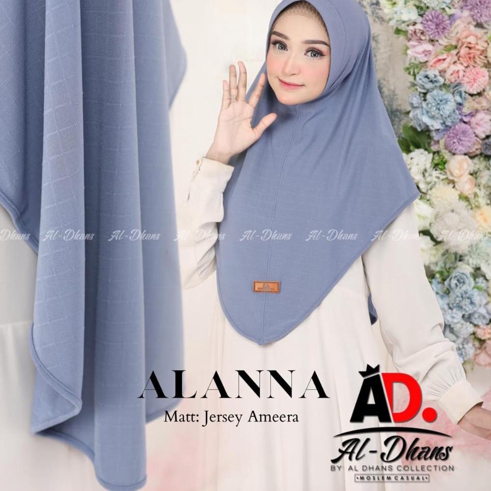 254 ALANNA ORI AL-DHANS ▪ Hijab Instan Pad Al Dhans ▪ Jilbab Jersey Ameera Aldhans ‣ UY.26Au22ᴵ