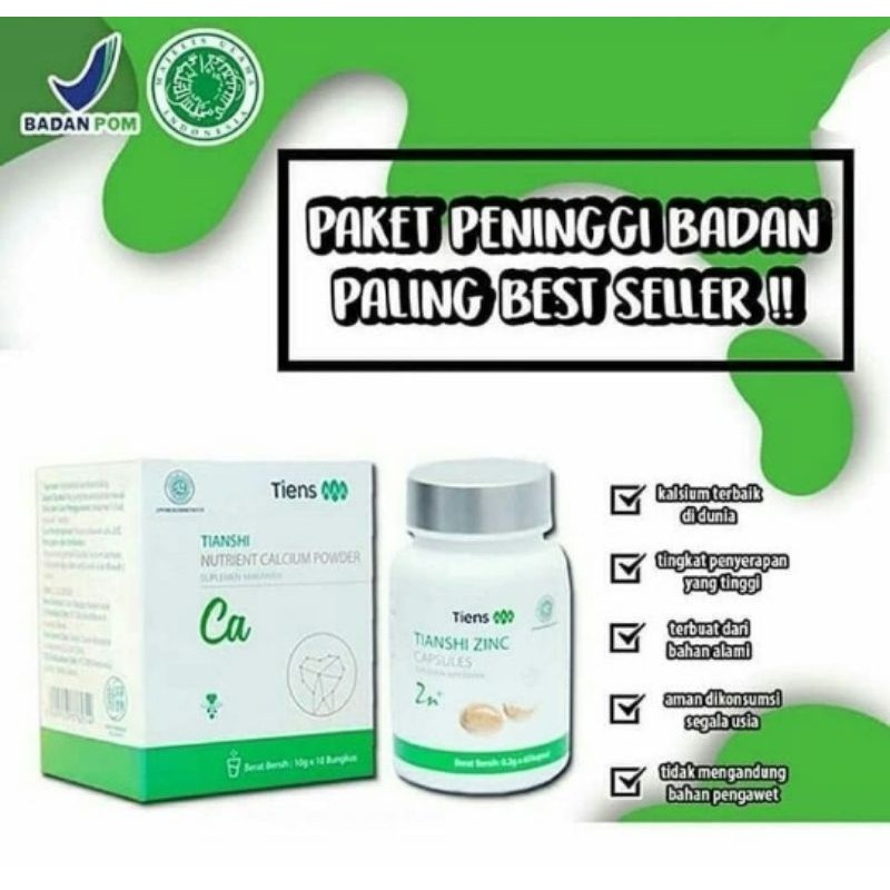 

Peninggi Badan Calsium dan Zinc