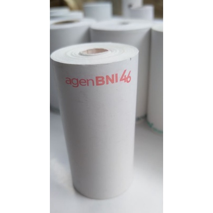 

[isi 10 roll] kertas Thermal struk edc - logo Agen BNI46