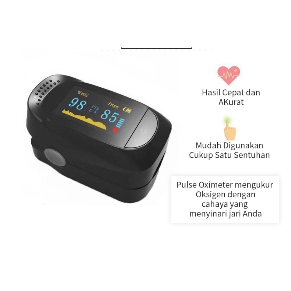 Fingertip Pulse Oximeter Oxymeter A2/ M190  Pengukur Kadar Oksigen Oksimeter Dalam Darah/jantung