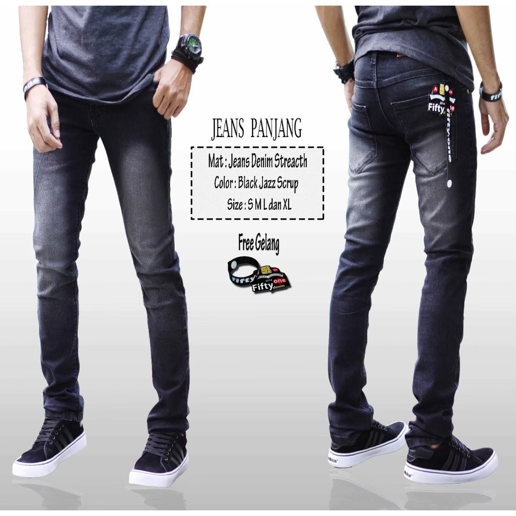 [SIAP KIRIM] jeans fifty/celana jeans pria/celana jeans fifty/grosir celana jeans/jeans original