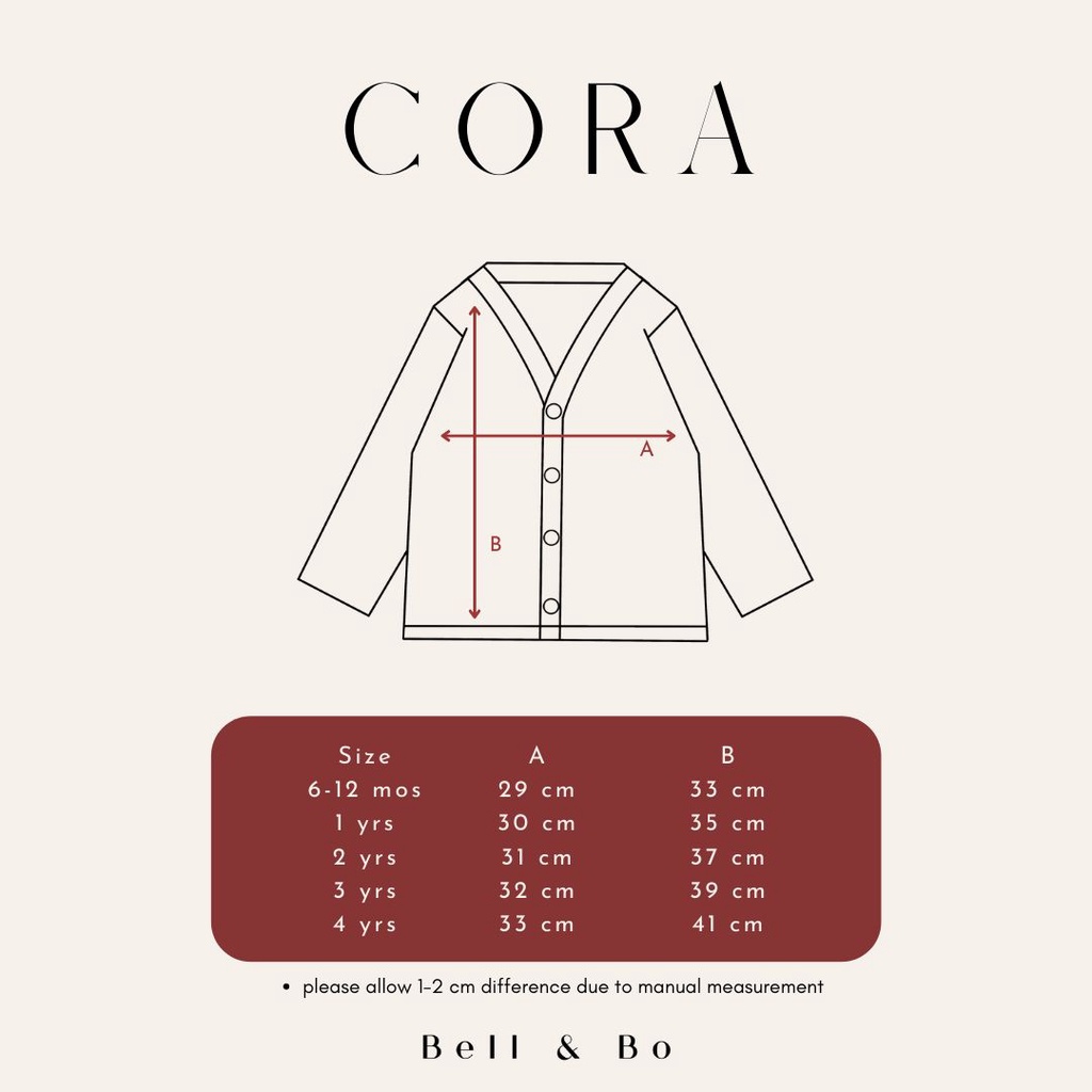 BELL &amp; BO CORA CARDIGAN UNISEX /Cardigan Anake