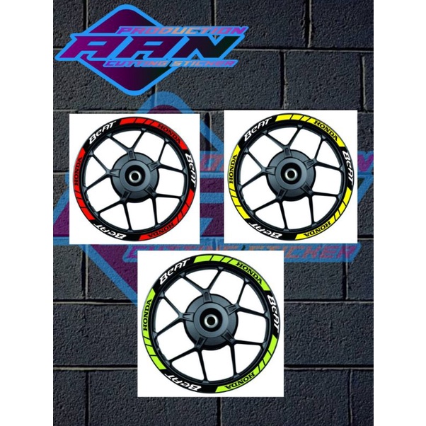 lis pelek beat custom set depan belakan