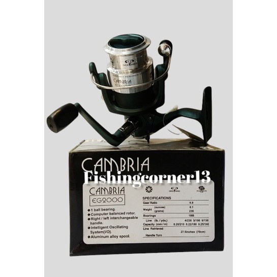 Reel Pancing TICA Cambria EG2000. Alminium spool