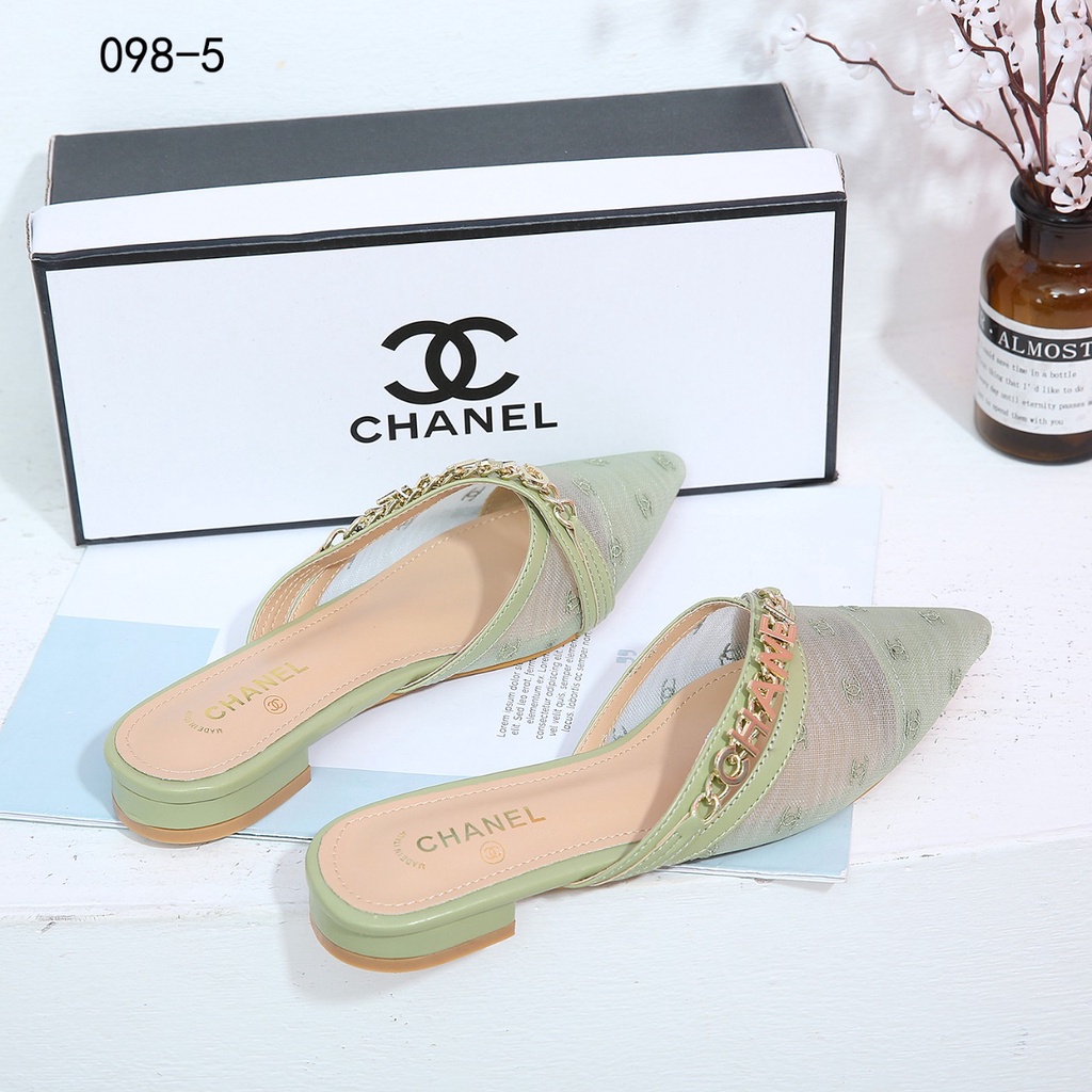 CH CC Mesh Flat Heel Shoes 098-5