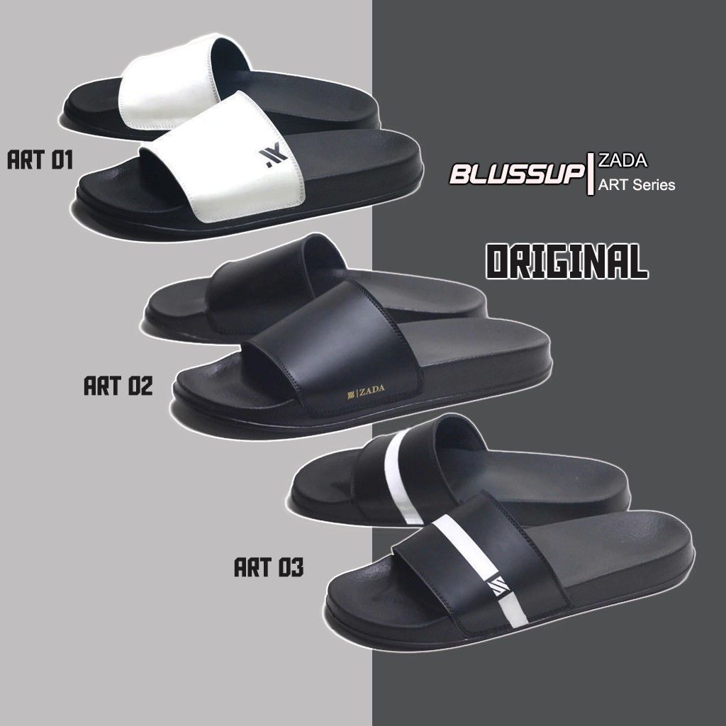 ZADA ART SERIES 01 02 03 Sandal  Slide Pria  Simple  Santai 