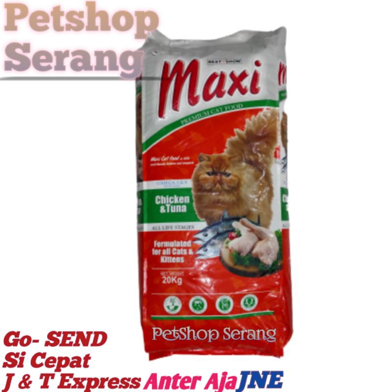 Jual Maxi Cat Food Chicken Tuna Kg Khusus Kurir Instant Shopee Indonesia