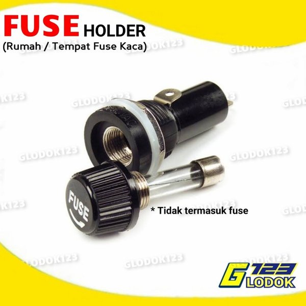 Fuse Holder Kecil Besar Panel Box Rumah Tempat Sekring 5x20 6x30 mm