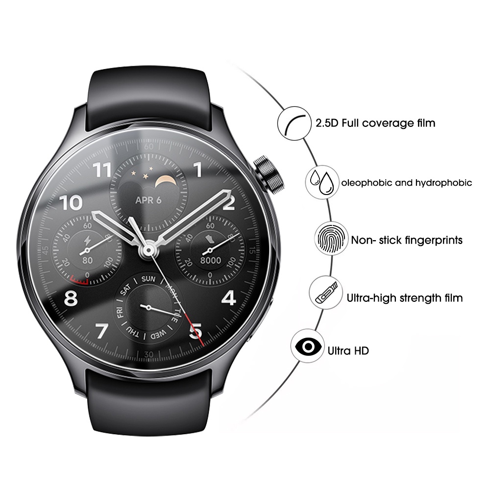 Pelindung Layar Tempered Glass Full HD Anti Gores Ultra Tipis Untuk Smartwatch Xiaomi Watch S1 Pro