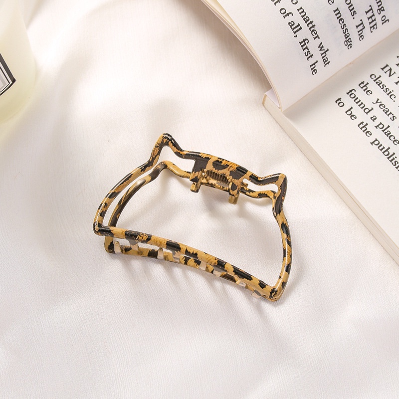 Korean Elegant Five-pointed Star Butterfly Leopard Hairpin Simple Commuter Hair Claws