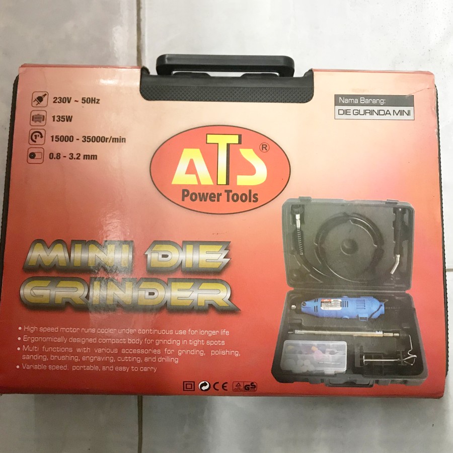 MINI GRINDER SET 40 PCS ATS DIE GERINDA BOR TANGAN MINI TUNER DRILL