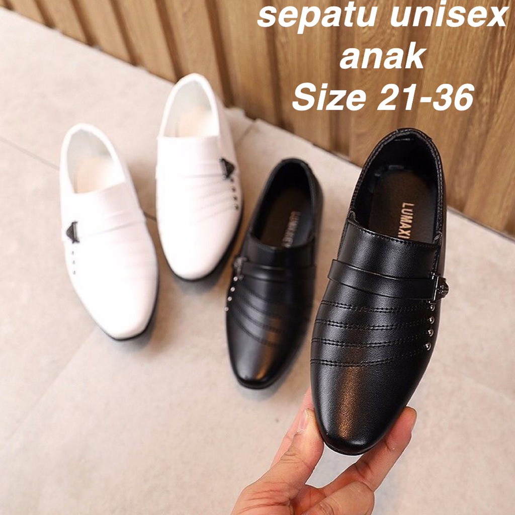 (LOLI-JKT) SP-999 SEPATU ANAK IMPORT/PANTOFEL ANAK UNISEX BAHAN KULIT SINTETIS 21-36