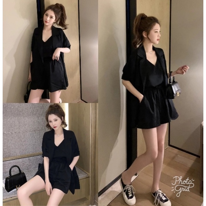 *[NSFK] Stelan 3in1 Memora / Stelan Wanita / Setelan Baju Wanita / Setelan Korea Terbaru