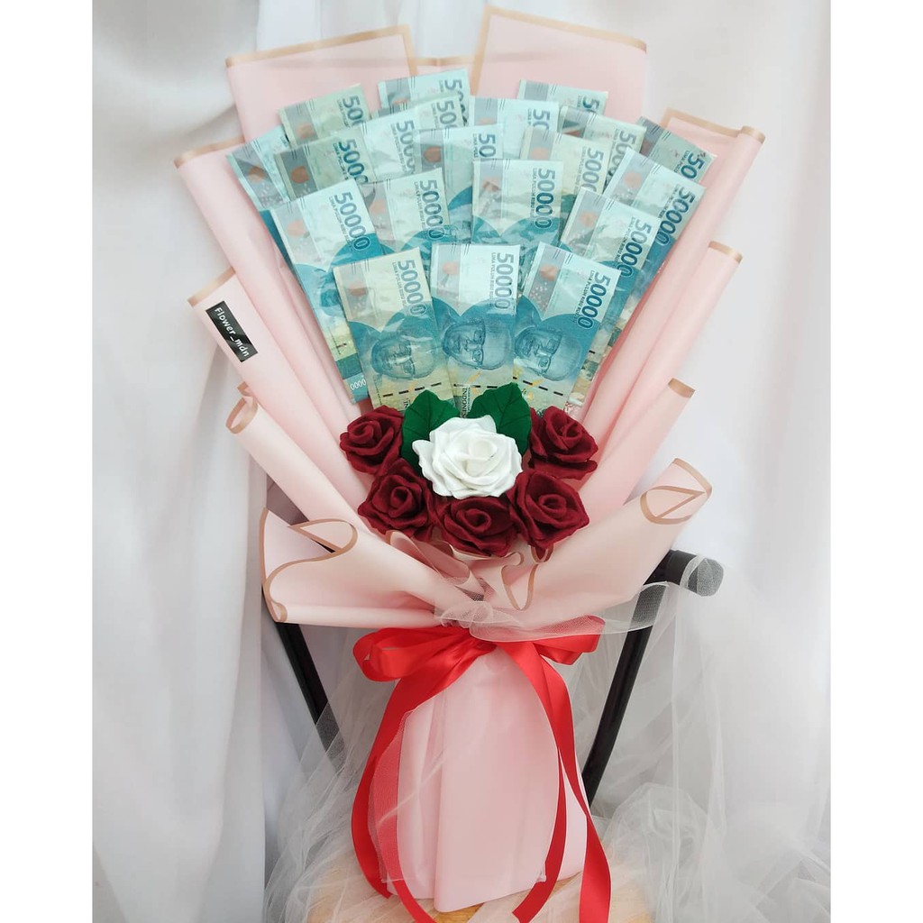 flower medan buket uuang asli medan buket uang kertas bunga anniversary valentine wisuda hari ibu