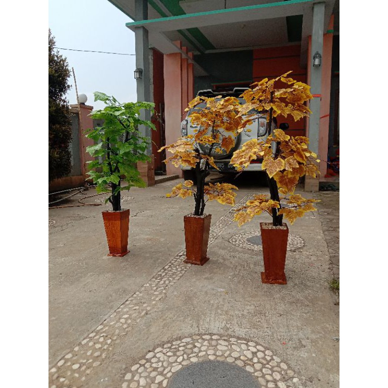 bunga plastik/hias/artificial daun anggur,tinggi 1meter