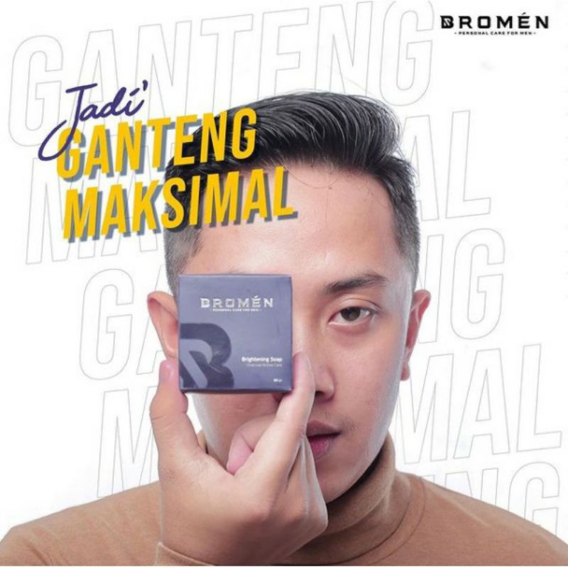 (COD + ORIGINAL)Paket Ganteng Bromen | Skincare Cowok | Sabun Muka Cowok Pria | Pemutih Muka Kulit Pria - Lazuardi Store