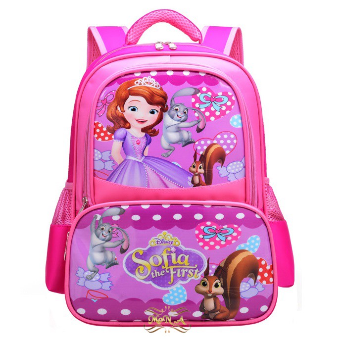 Tas Ransel Sekolah Anak Perempuan SD 16 inc 3 ruang kualitas import Premium -M0170