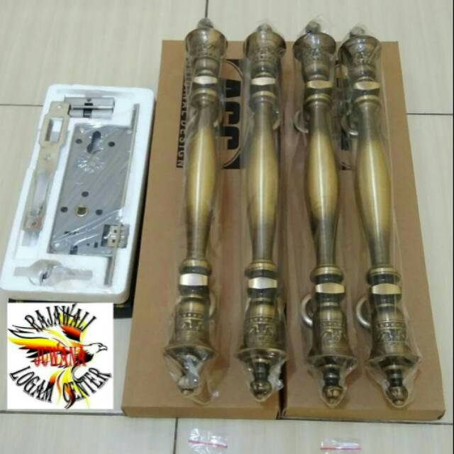 Handle pintu kuningan minimalis