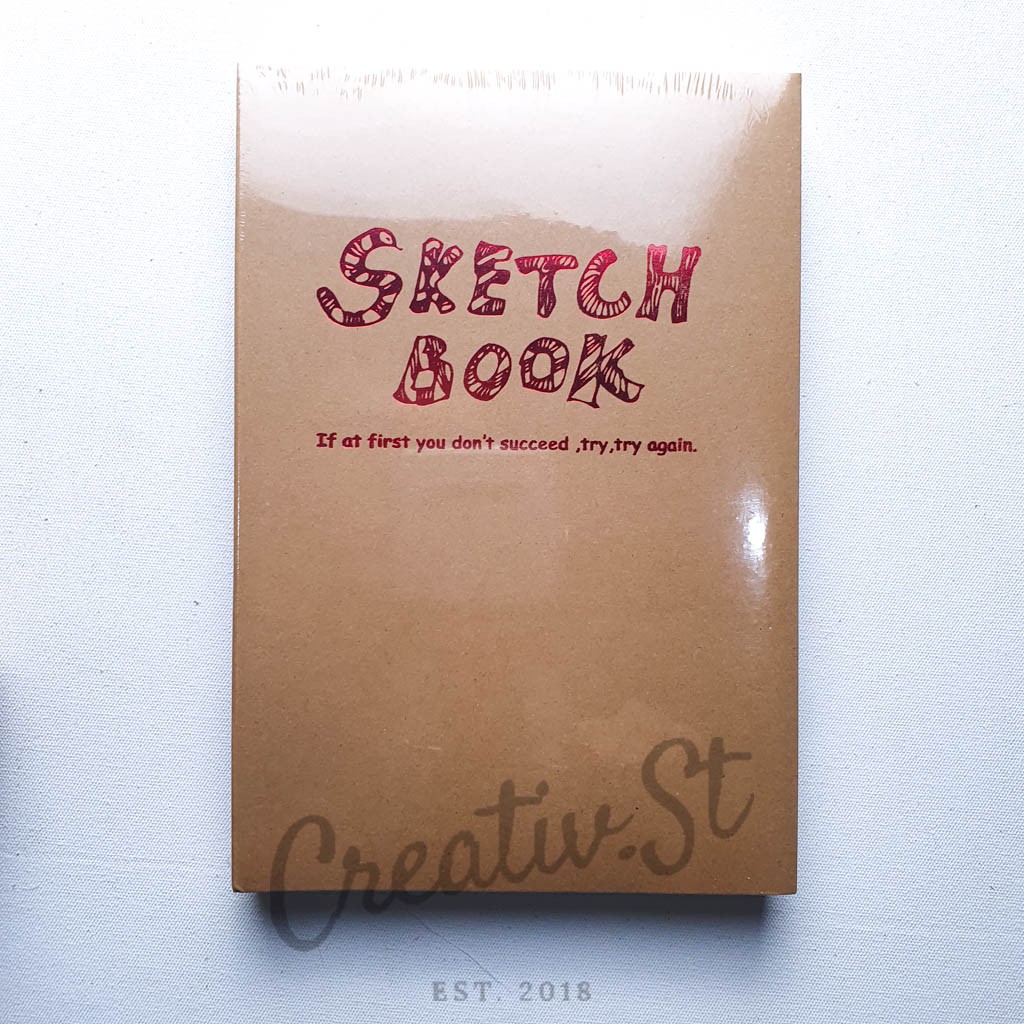 

Potentate Sketch Book 120 Sheet Kraft & Black Cover 142 Mm X 210 Mm Buku Sketsa Gambar