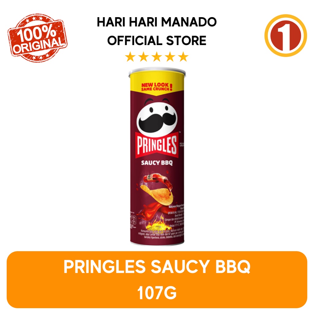 

PRINGLES SAUCY BBQ 107G