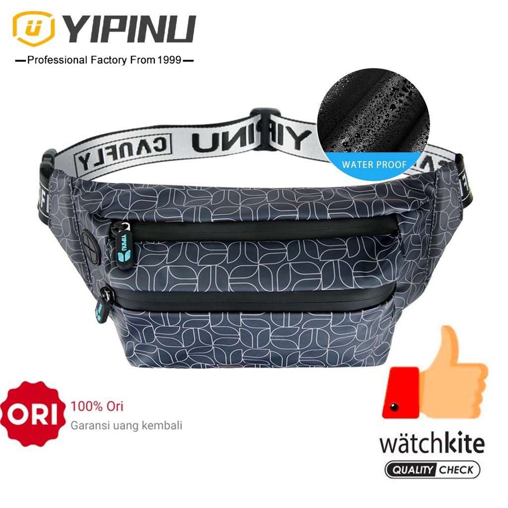 YIPINU YQM-T Tas Selempang Pria Wanita Batik Series Waistbag Waterproof WATCHKITE WKOS