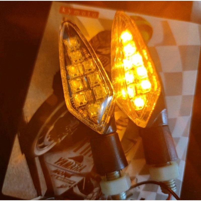 Lampu Sein led kymoto sen reting r15 cb 150 vixion cbr 150 r25 mt25 ninja 250 z250 AEROX ADV DLL