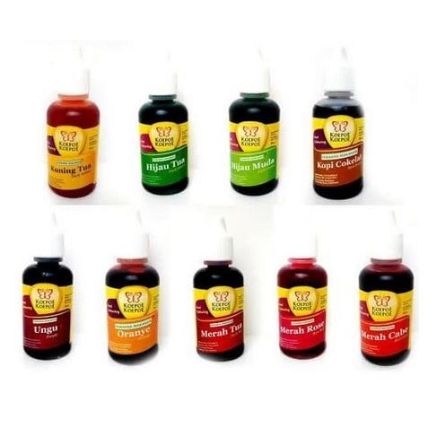 

Pewarna Makanan Cair 30ml - Food Coloring 30 ml Koepoe Koepoe - Hijau Tua