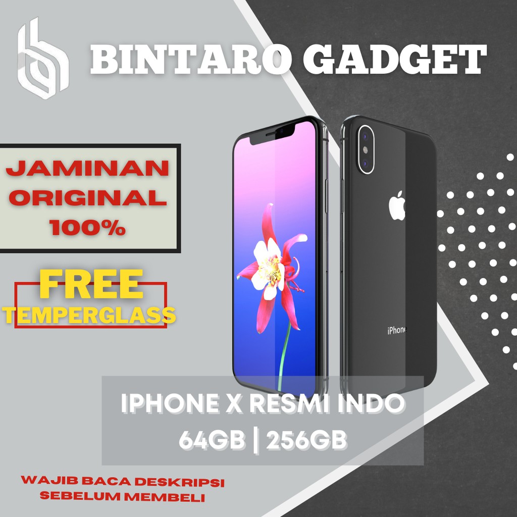 iPhone X 64GB 256GB Second Original Resmi Fullset