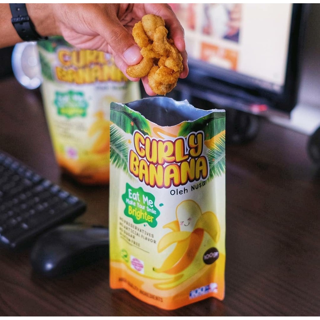 

Curly Banana - Snack Sehat, Diet Friendly Snack