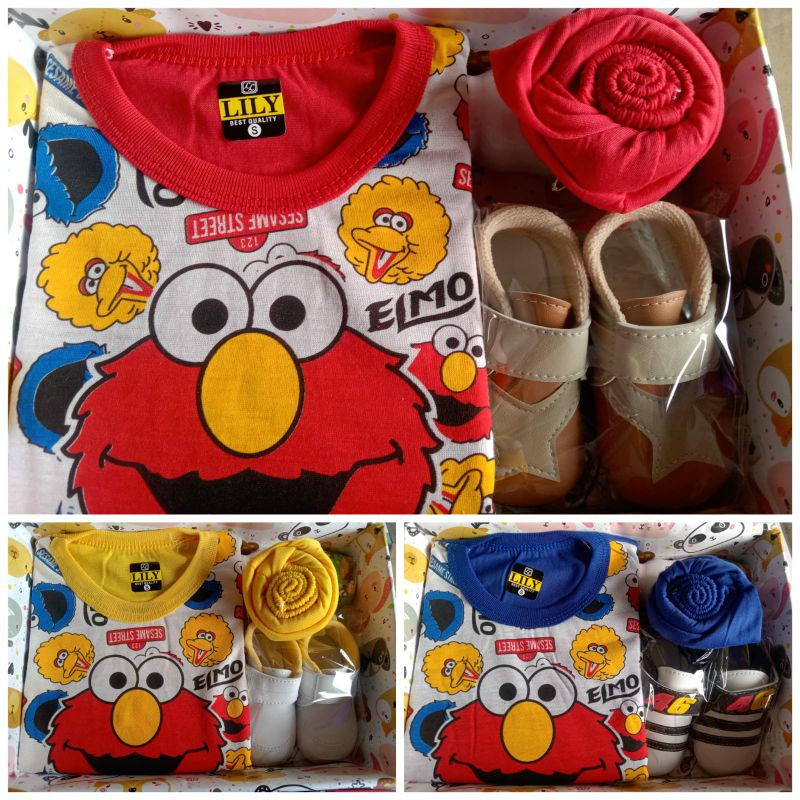 Kado bayi baru lahir/parsel sambang bayi - COWOK- ready sesuai gambar.-Elmo