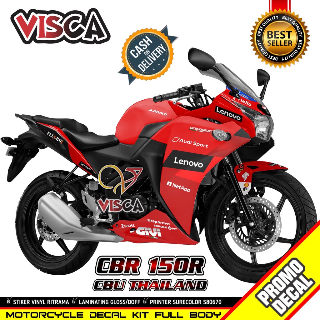 Decal Cbr 150R Cbu Thailand Full Body Striping Cbr 150r Cbu Thailand Stiker Cbr 150r Cbu Thailand Li