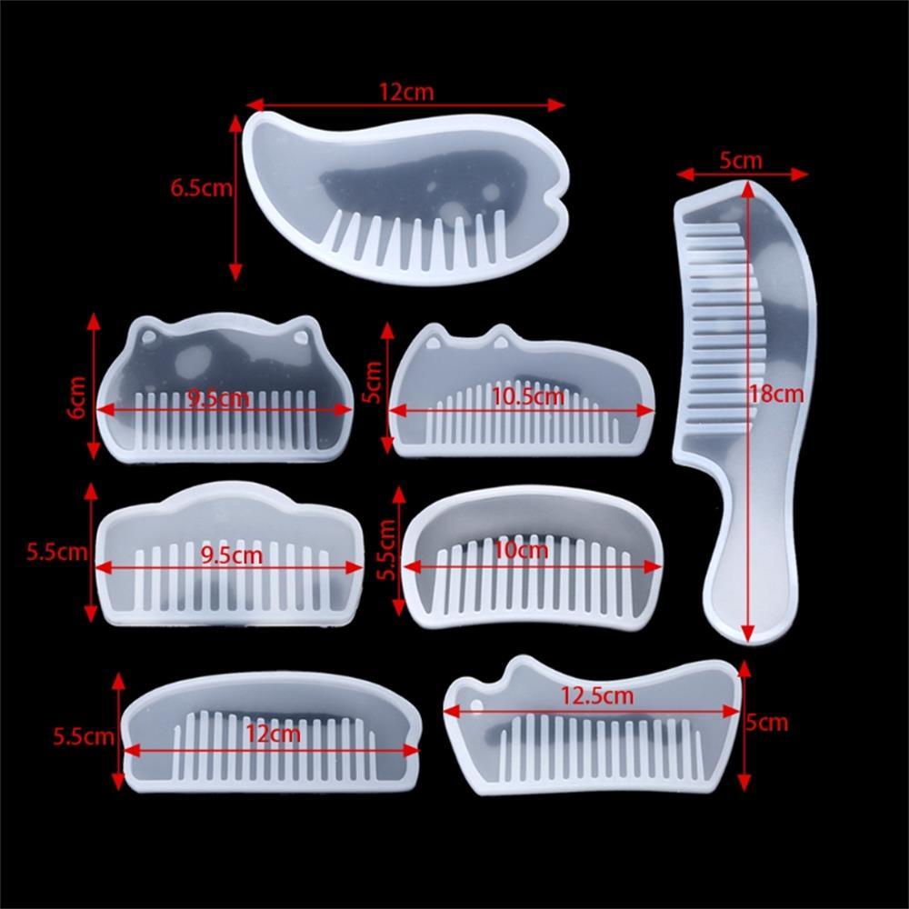 Cetakan Resin Nanas DIY Jepit Rambut 3D Sisir Transparan