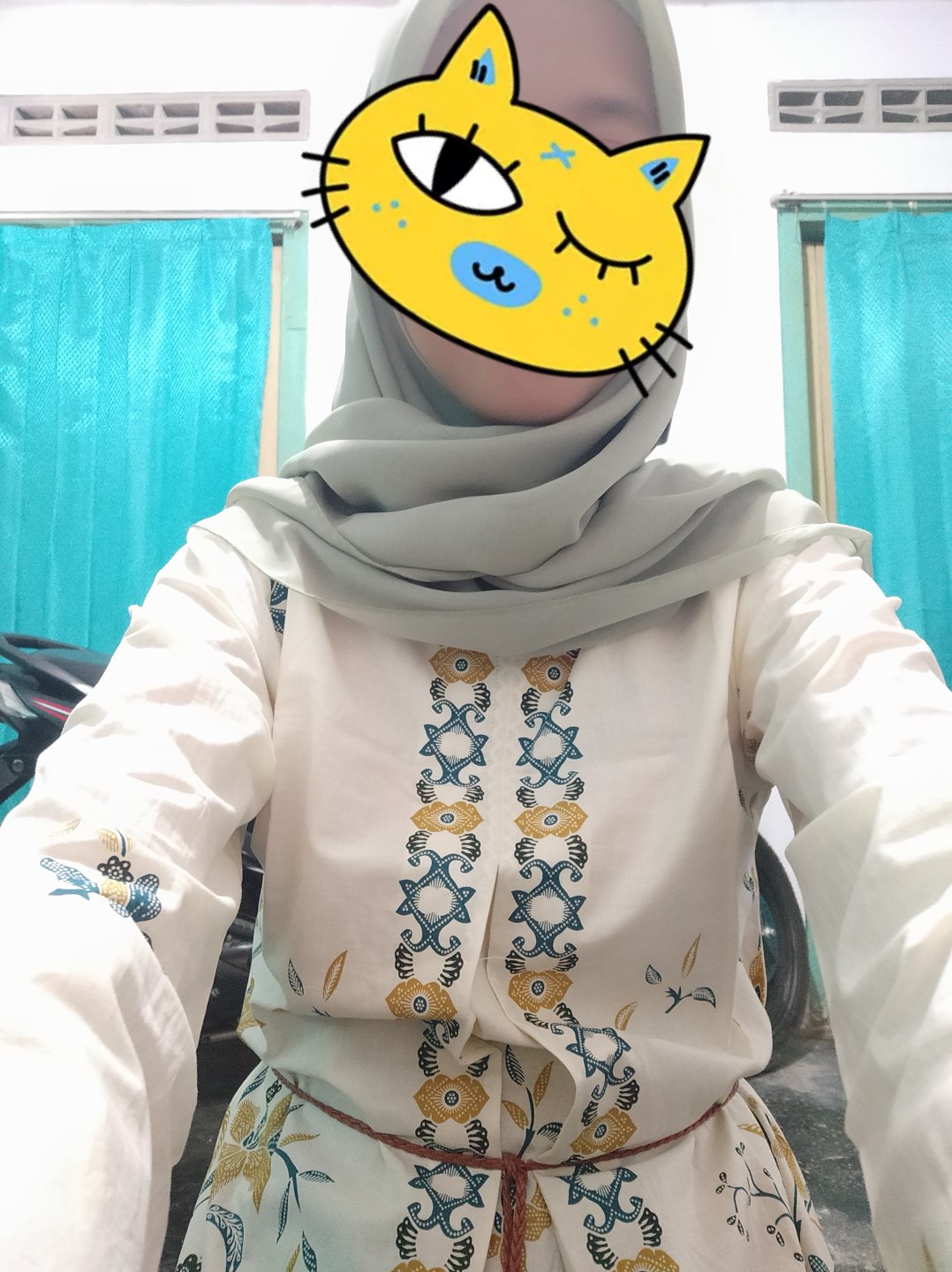 Tunik Batik Belah Depan Jumbo S M L Xl Xxl 3xl 4xl