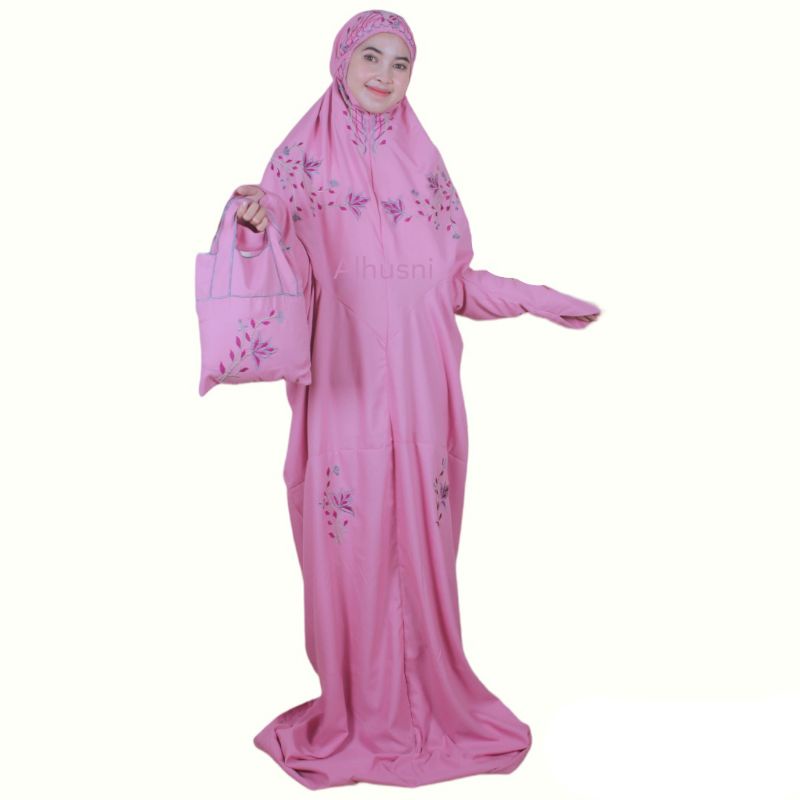 Mukena Terusan Dewasa Shamia Bordir Manual. Free Tas Bordir Manual. Mukena Katun. Mukenah Dewasa.