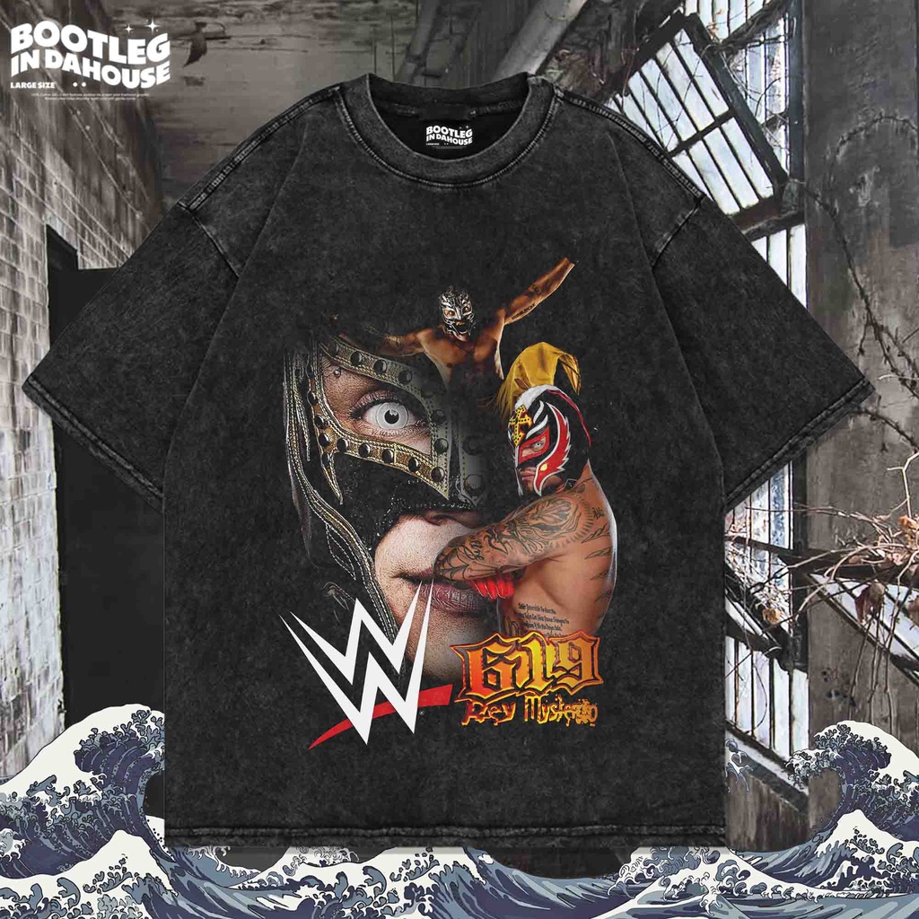 KAOS WWE REY MISTERIO OVERSIZE WASHING VINTAGE TEE | OVERSIZE WASHED T-SHIRT | KAOS OVERSIZE | KAOS 