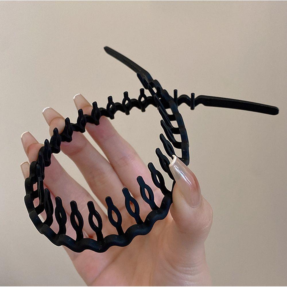 Needway   Gelombang Rambut Hoop Pria Anak Manis Spons Bando Insang Bando Non-slip Warna Permen Dengan Gigi Musim Panas Gaya Korea Hiasan Kepala