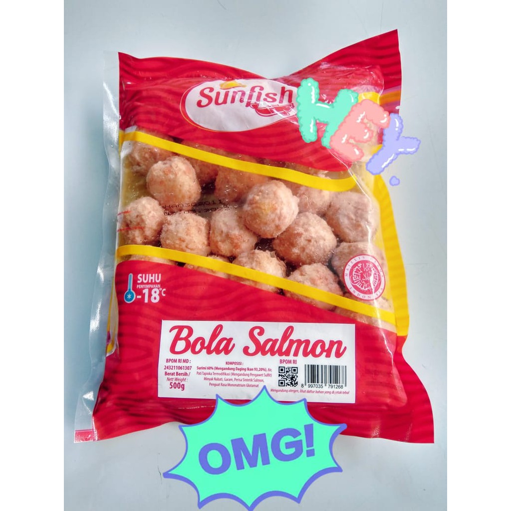 

SUNFISH Baso Salmon Bakso Salmon 500 gr