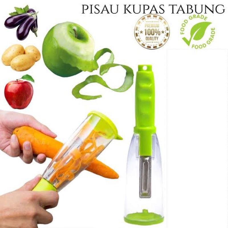 TABUNG Pengupas Peeler / Pisau Pengupas Kulit Buah Tabung