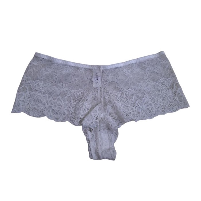 Panty Boxer White Lace Label