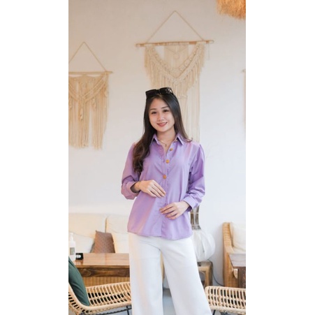 Allegra Top by Keenanthi / Kemeja Toyobo / Kemeja Katun / Kemeja Wanita Murah / Kemeja Lemon