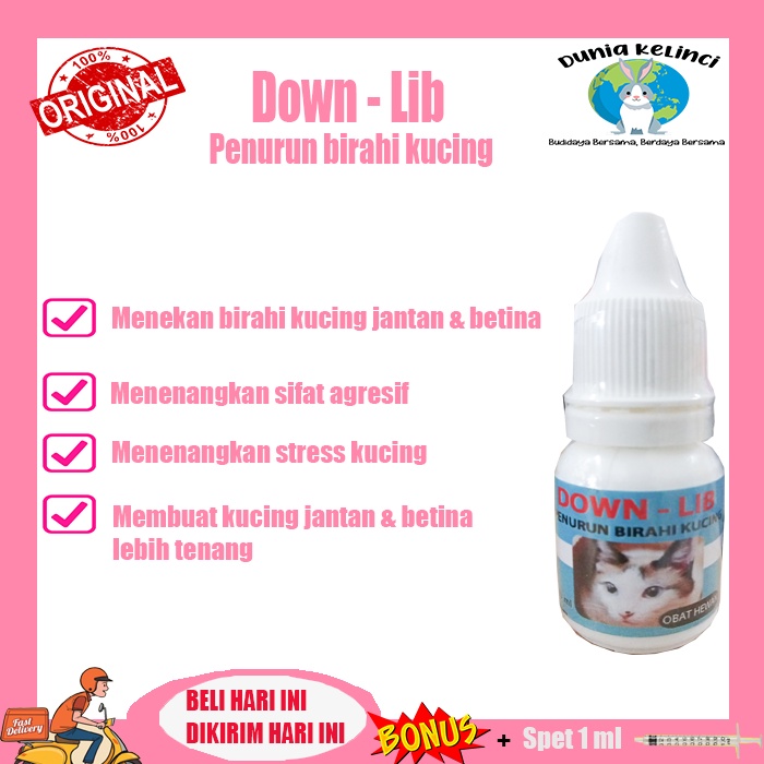 PENURUN BIRAHI KUCING KAWIN DOWN LIB HEWAN CAT