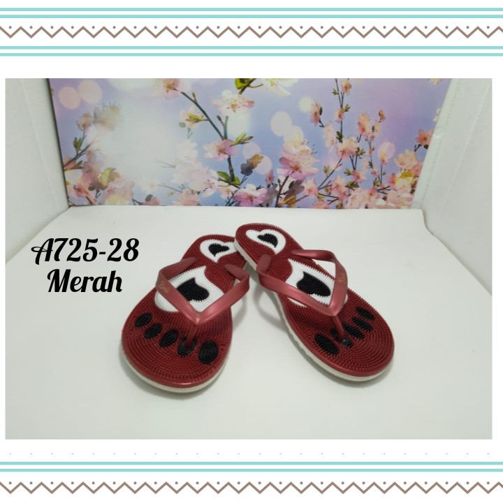 SANDAL WANITA IMPORT MODEL FLAT KASUAL NYAMAN DAN MODIS A725-28 KARIS 37-41