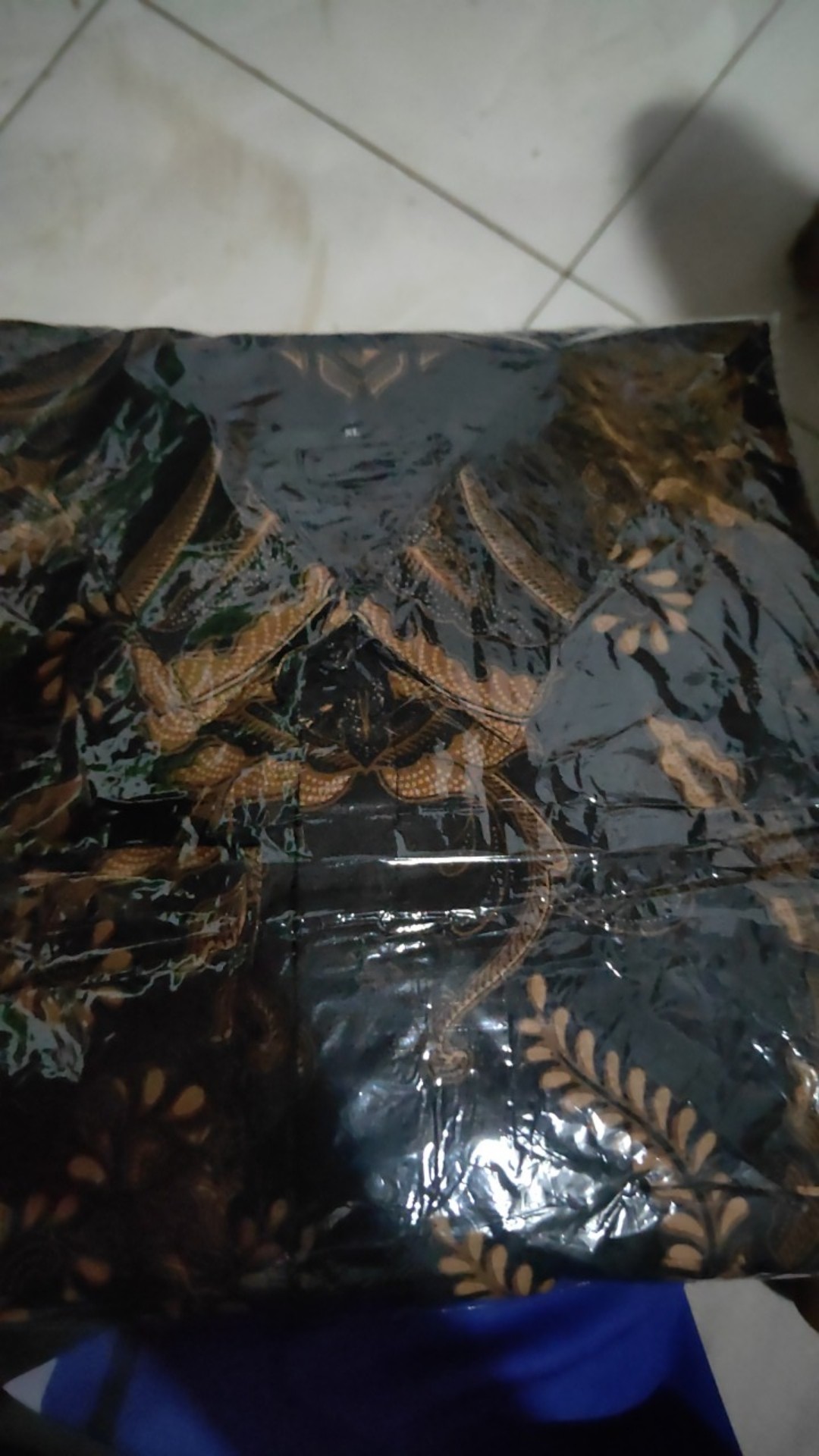 Atasan Batik Sutra Pria Lengan Panjang Kenongo Hem Padi Pekalongan M L Xl