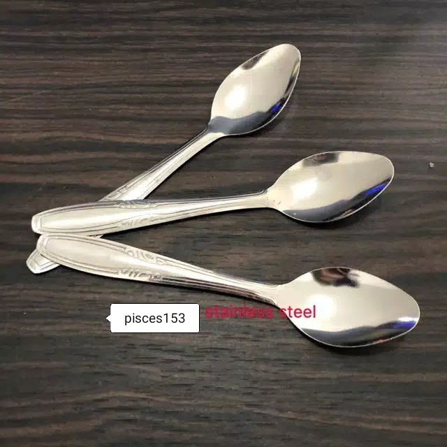 Sendok Makan Sendok Teh Sendok Teh Kecil Stainless Steel 17gr Isi 12 Pcs 4509