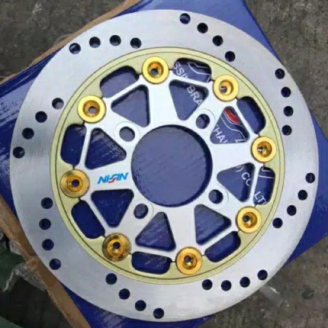 PIRINGAN CAKRAM DEPAN NISSIN FLOATING 8 MODEL BOLONG DISC BREAKE NISSIN 220MM