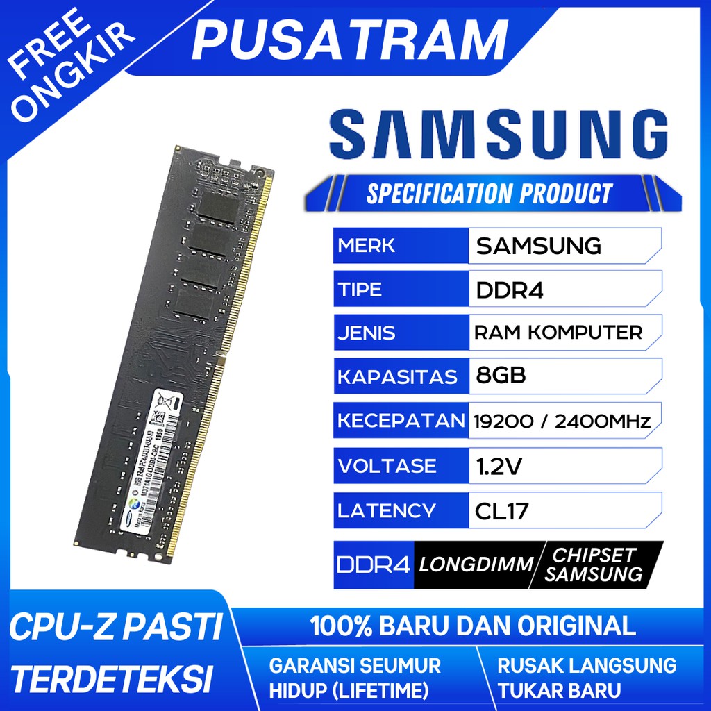 [BARU] RAM / MEMORY SAMSUNG PC DDR4 8GB