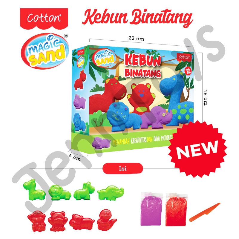 JennToys - Mainan Pasir Sintetis Pasir mainan anak - Magic Sand AQUARIUM / ZOO