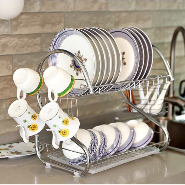 Rak Piring Gelas Gantung U Modelline Tempat Simpan Dapur Kitchen Mangkok Sumpit Sendok Cangkir Ge