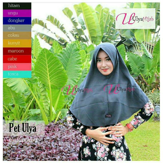 Ulya Hijab/Khimar Simple Pet/Khimar Pet Antem